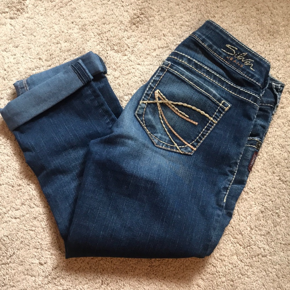 🛍 Suki Silver Jean Capris